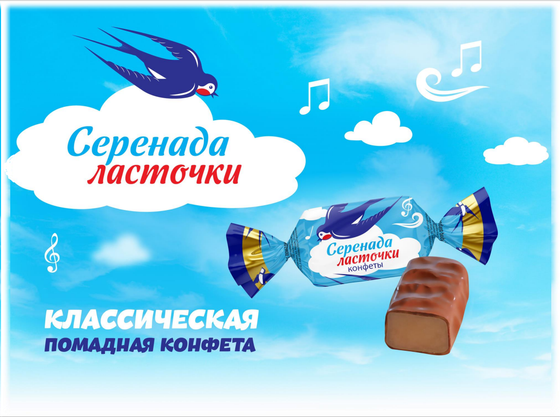 Новинка и классика - помадная конфета «Серенада ласточки» от «Невского кондитера»